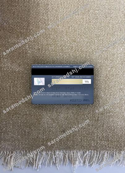 South Africa First National Bank (FNB) visa electron card photolook back